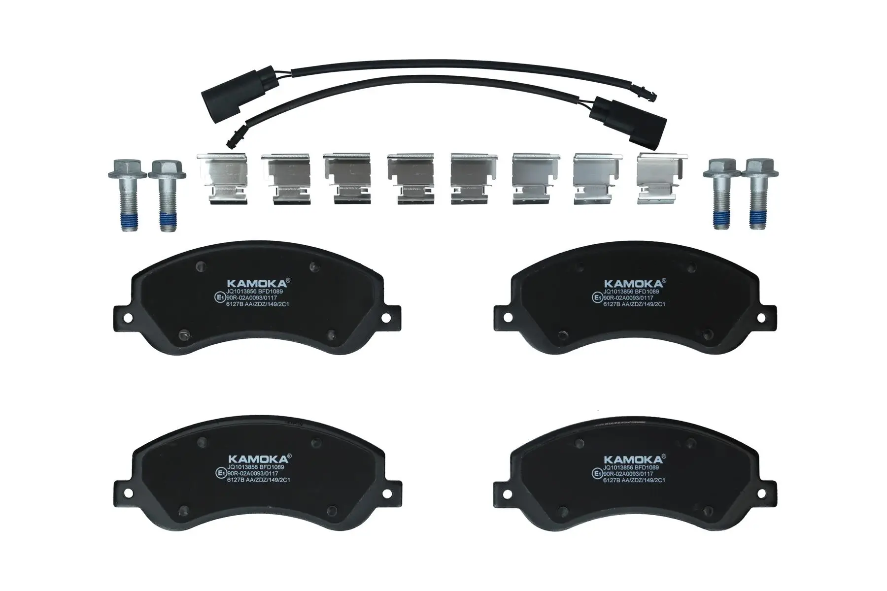 Bremsbelagsatz, Scheibenbremse Vorderachse KAMOKA JQ1013856