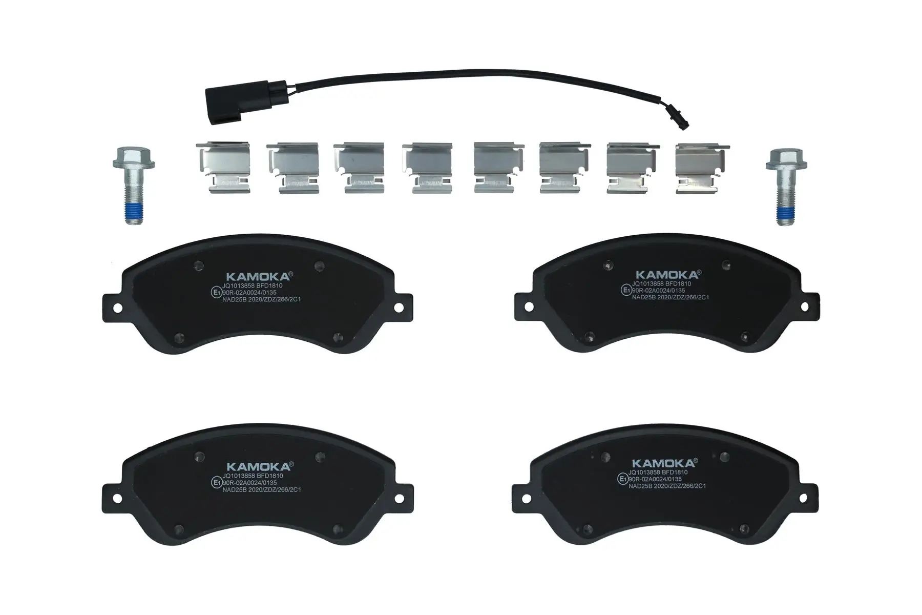 Bremsbelagsatz, Scheibenbremse Vorderachse KAMOKA JQ1013858