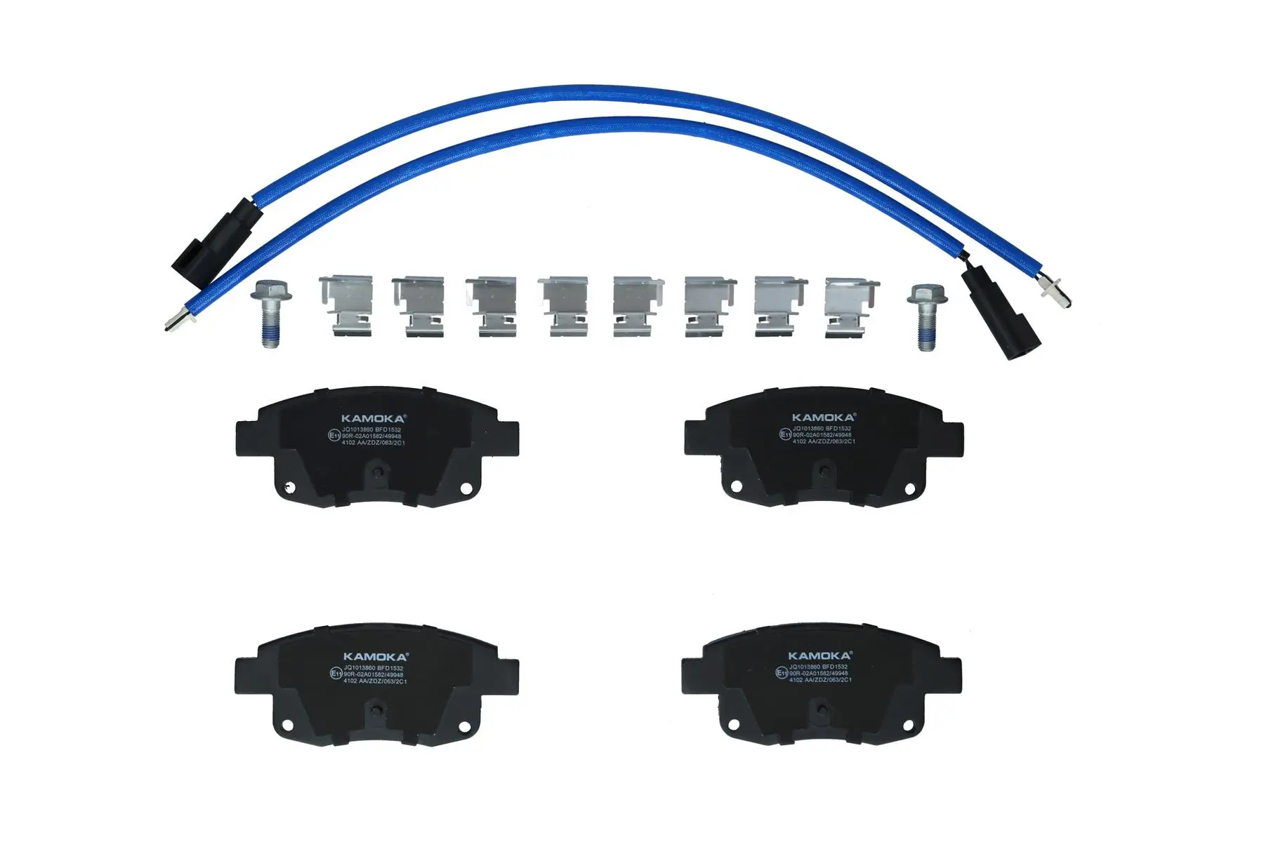 Bremsbelagsatz, Scheibenbremse Hinterachse KAMOKA JQ1013860