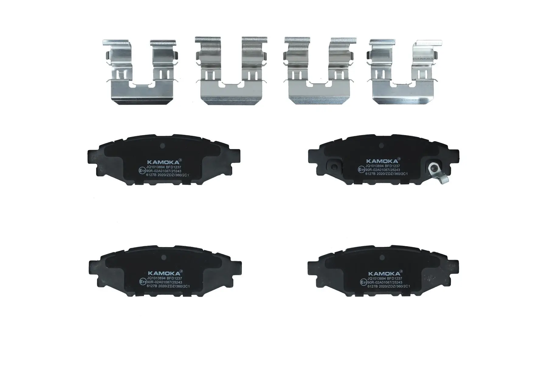 Bremsbelagsatz, Scheibenbremse Hinterachse KAMOKA JQ1013894