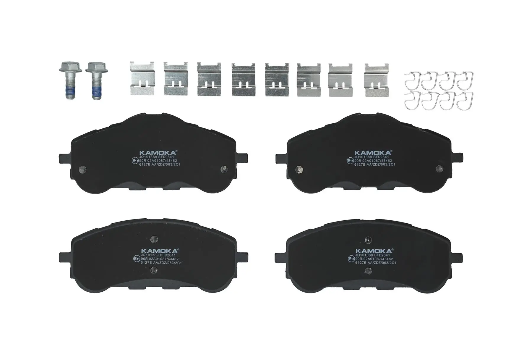 Bremsbelagsatz, Scheibenbremse Vorderachse KAMOKA JQ101389