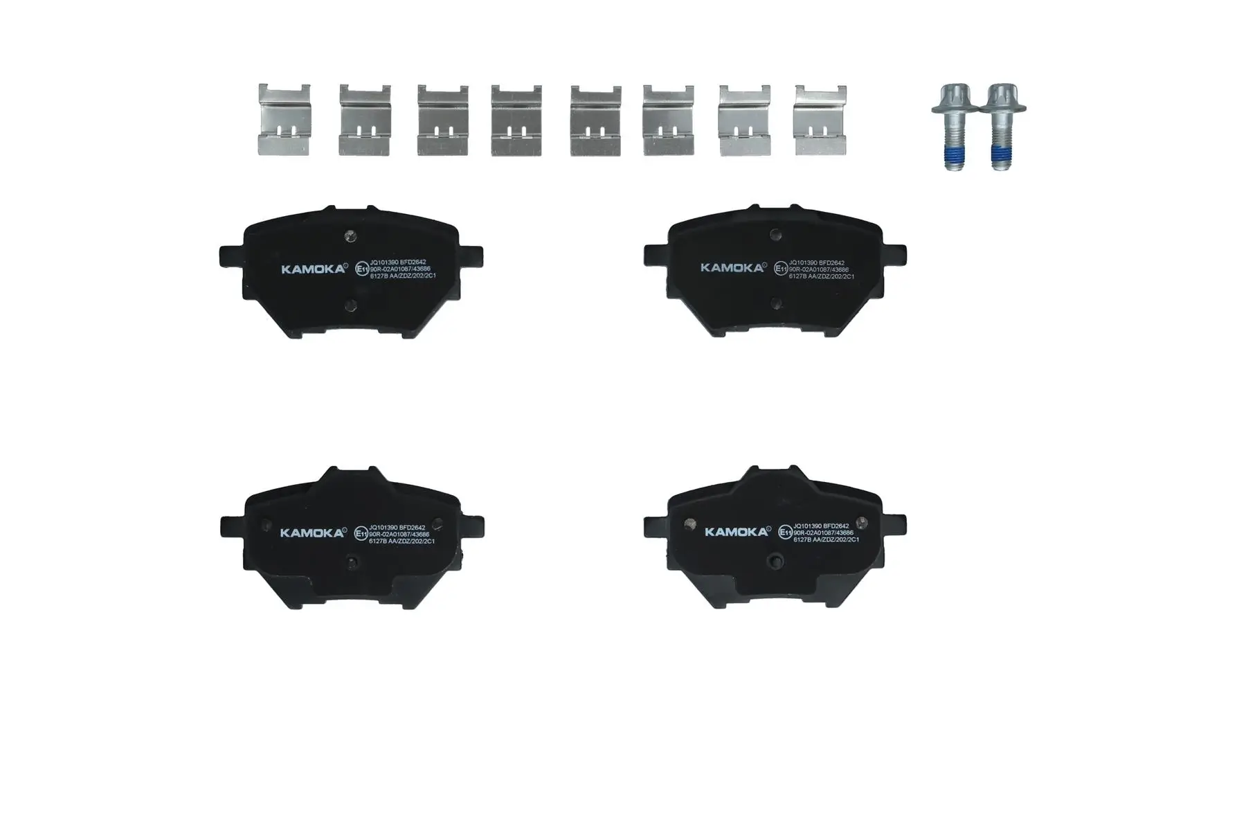 Bremsbelagsatz, Scheibenbremse Hinterachse KAMOKA JQ101390