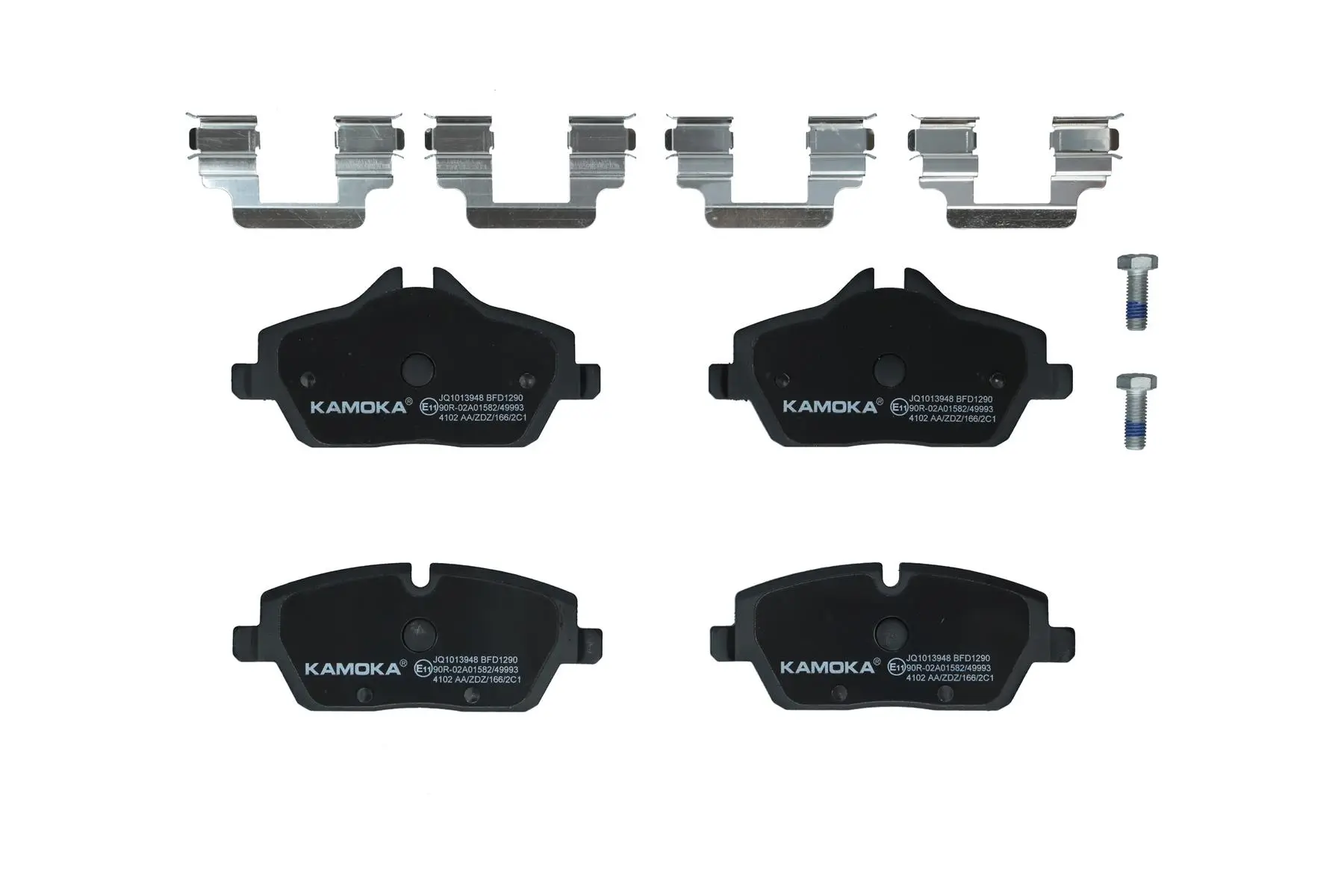 Bremsbelagsatz, Scheibenbremse Vorderachse KAMOKA JQ1013948