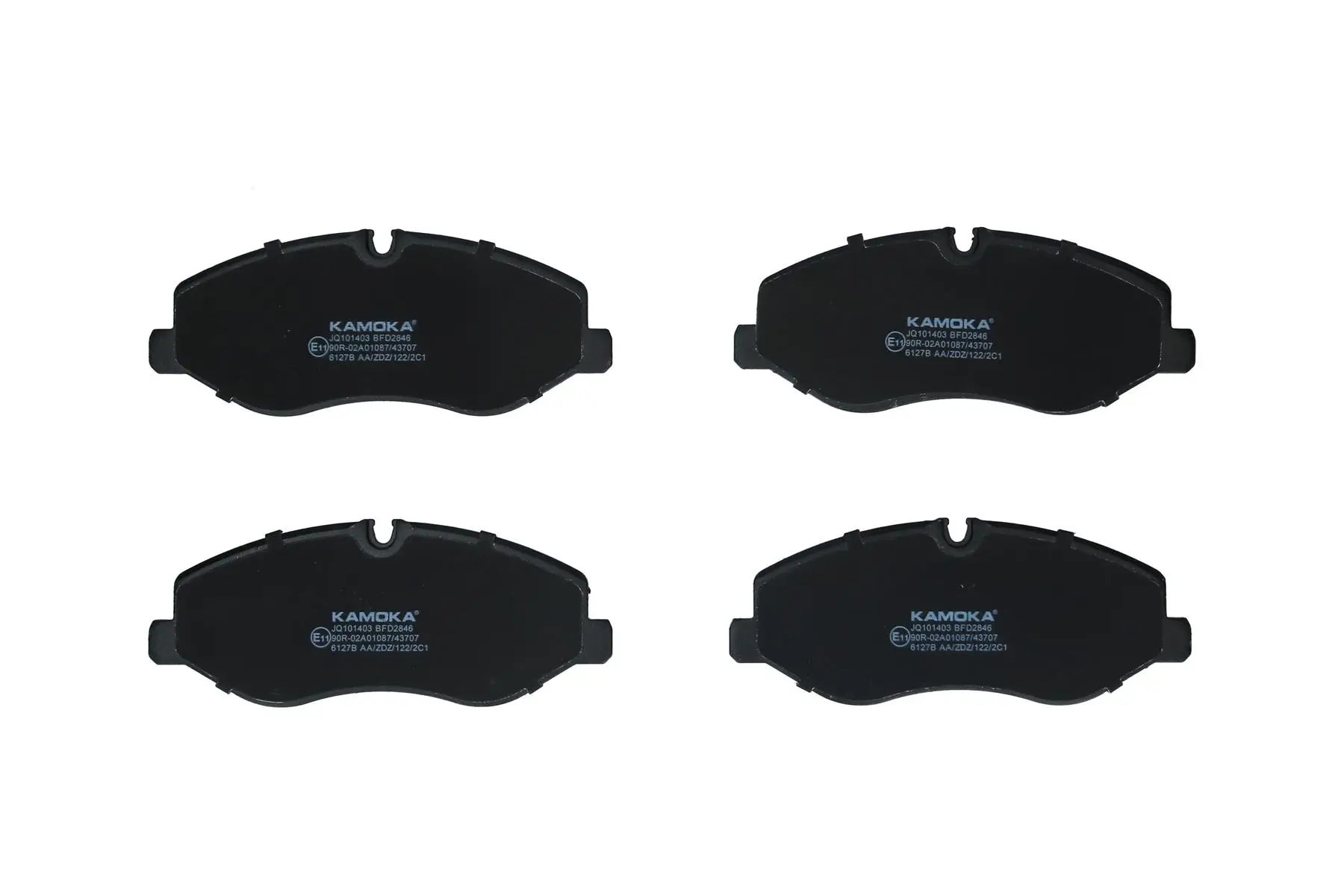 Bremsbelagsatz, Scheibenbremse Vorderachse KAMOKA JQ101403