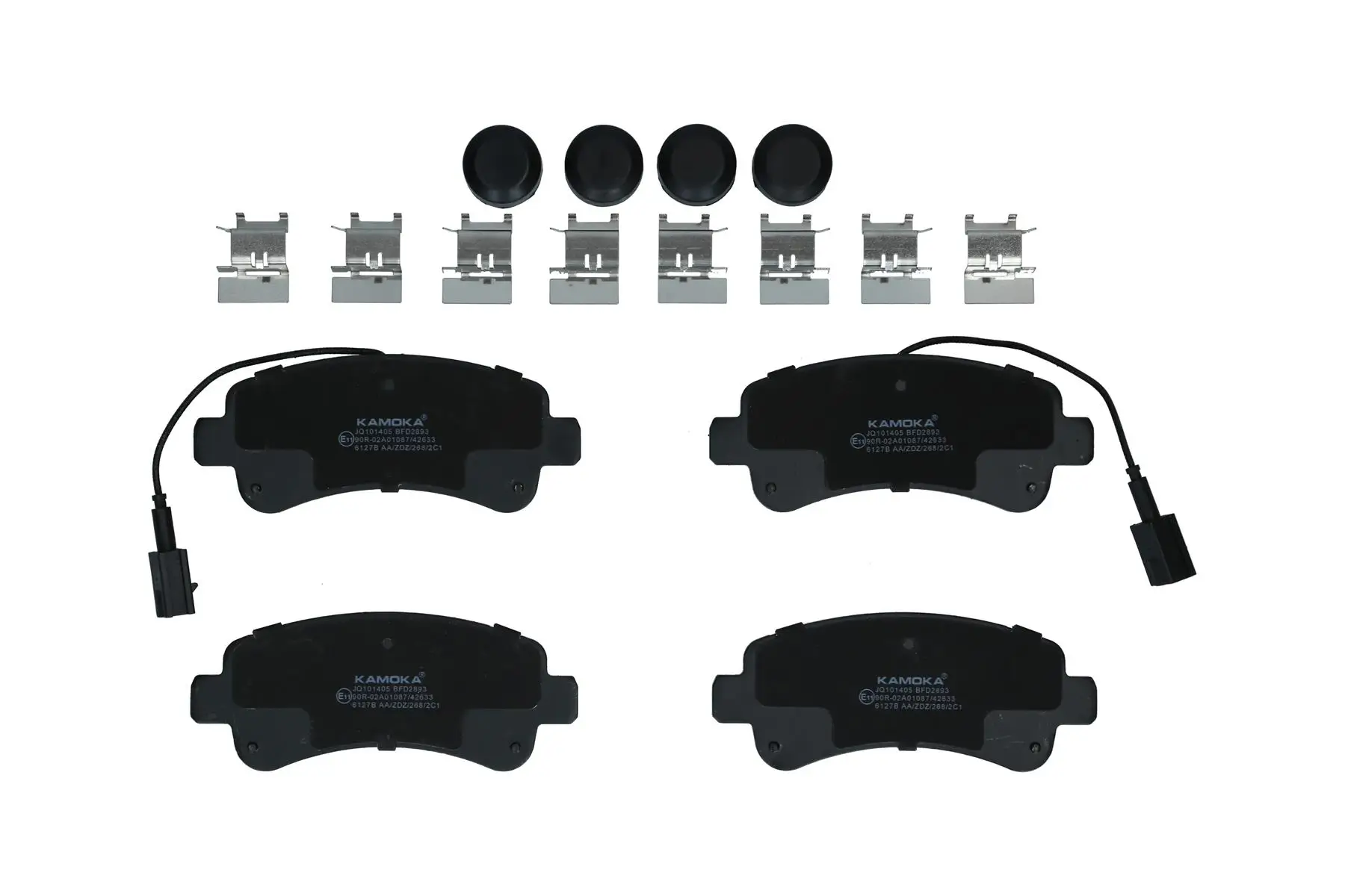Bremsbelagsatz, Scheibenbremse Hinterachse KAMOKA JQ101405