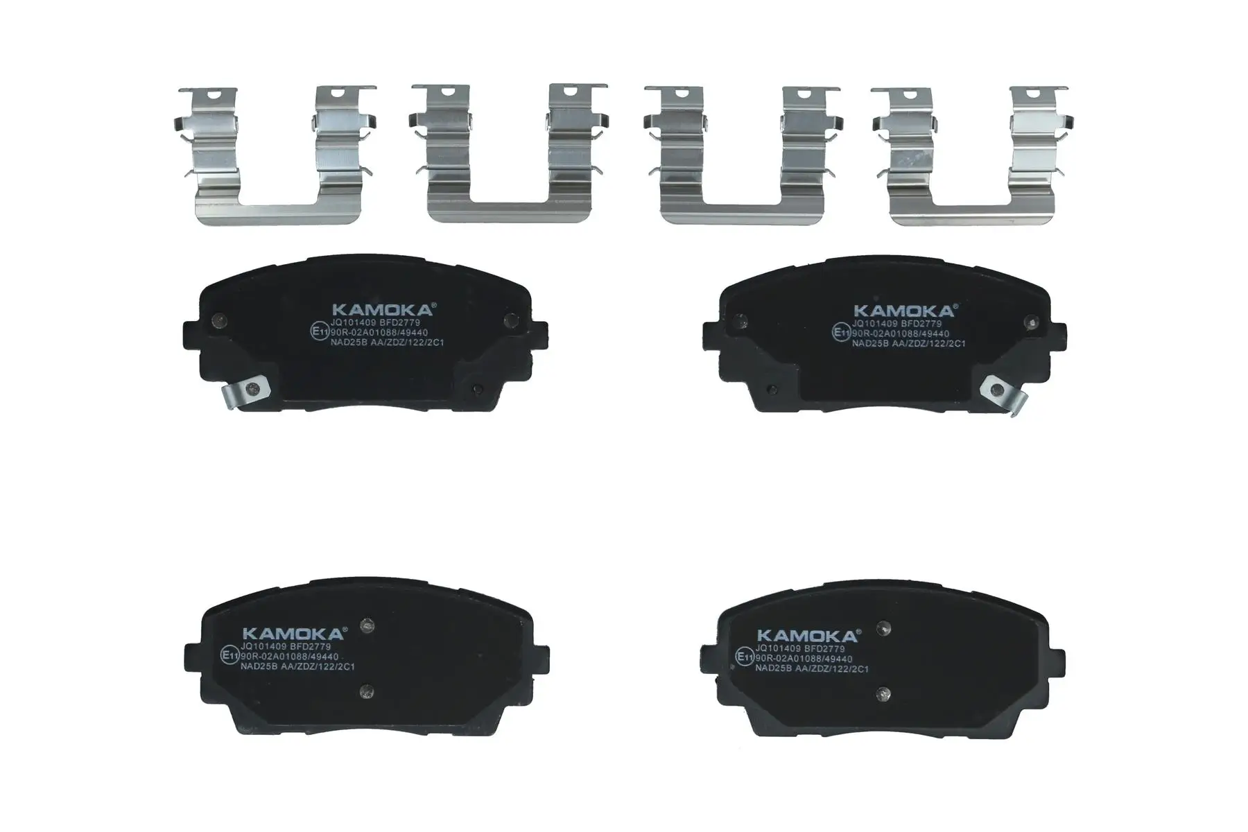Bremsbelagsatz, Scheibenbremse Vorderachse KAMOKA JQ101409