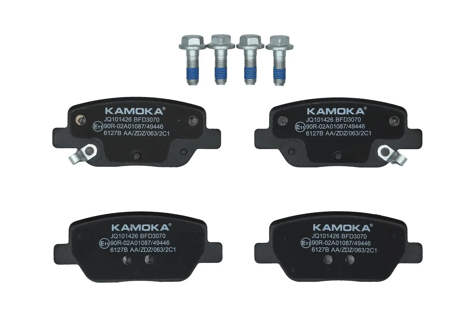Bremsbelagsatz, Scheibenbremse Hinterachse KAMOKA JQ101426