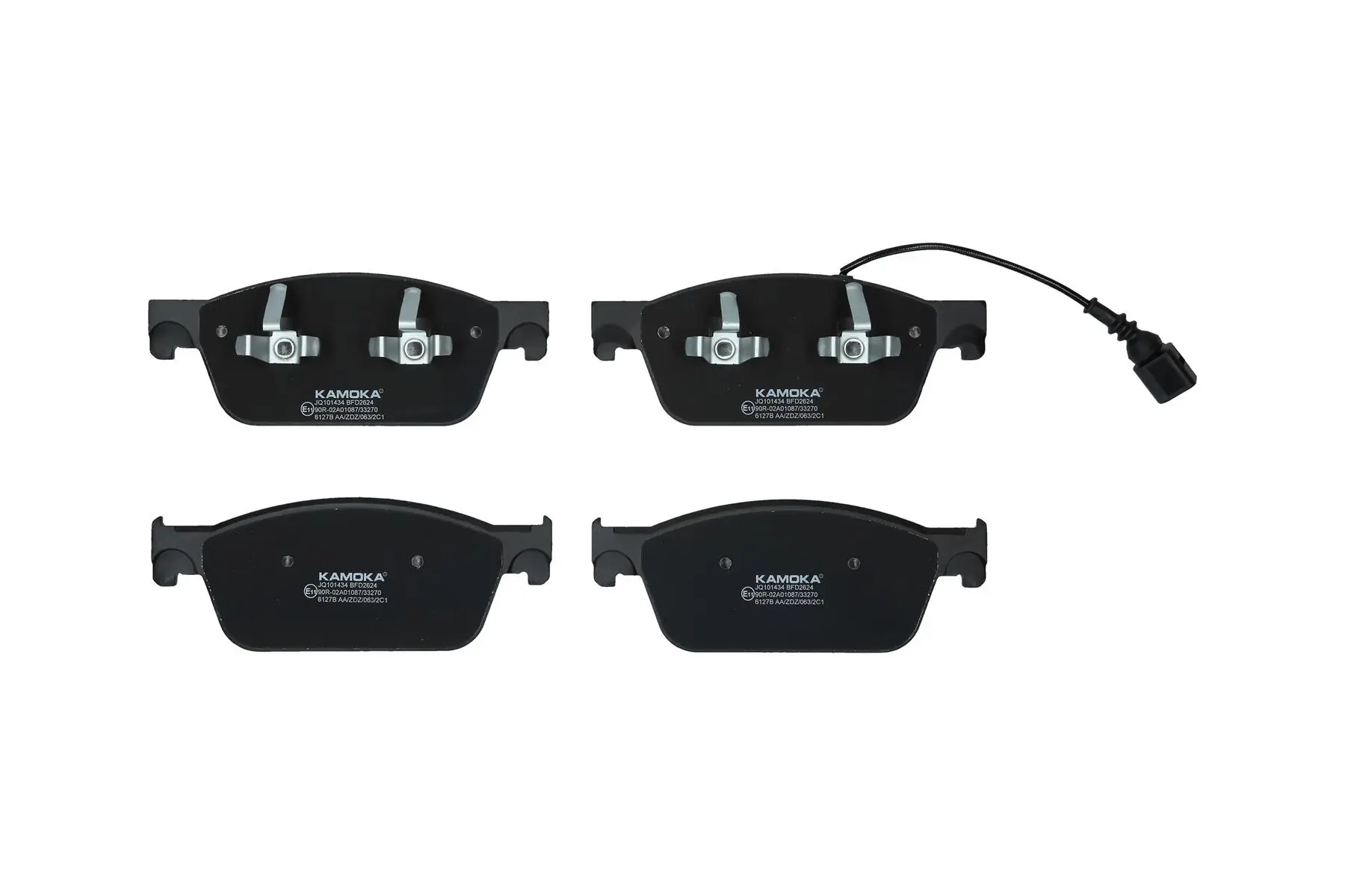 Bremsbelagsatz, Scheibenbremse Vorderachse KAMOKA JQ101434