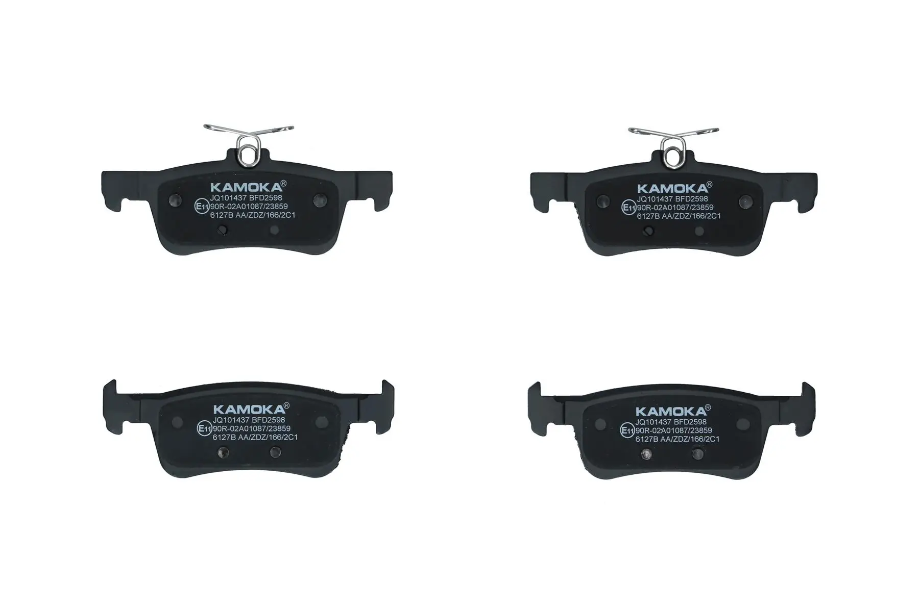 Bremsbelagsatz, Scheibenbremse Hinterachse KAMOKA JQ101437