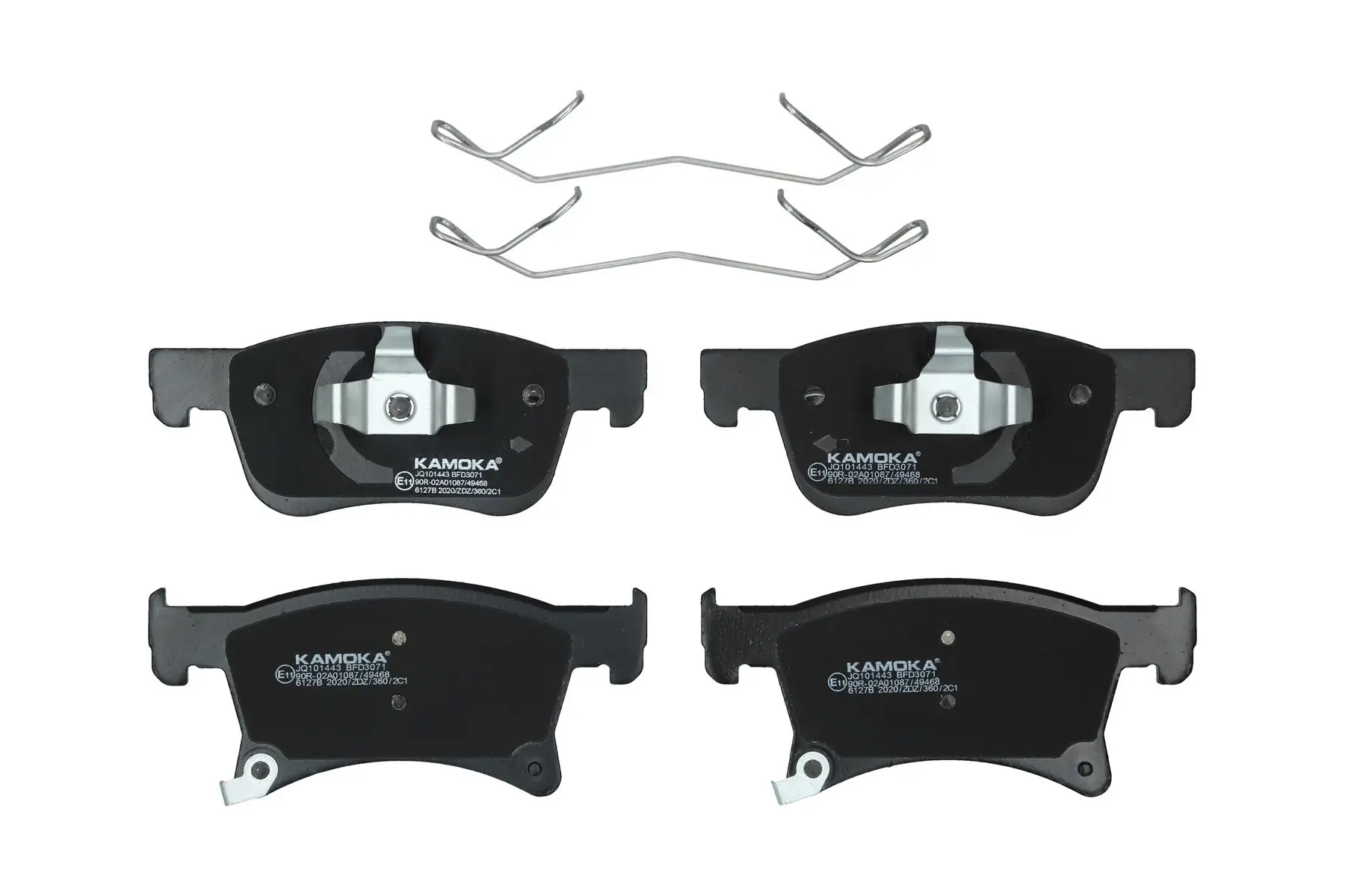 Bremsbelagsatz, Scheibenbremse Vorderachse KAMOKA JQ101443
