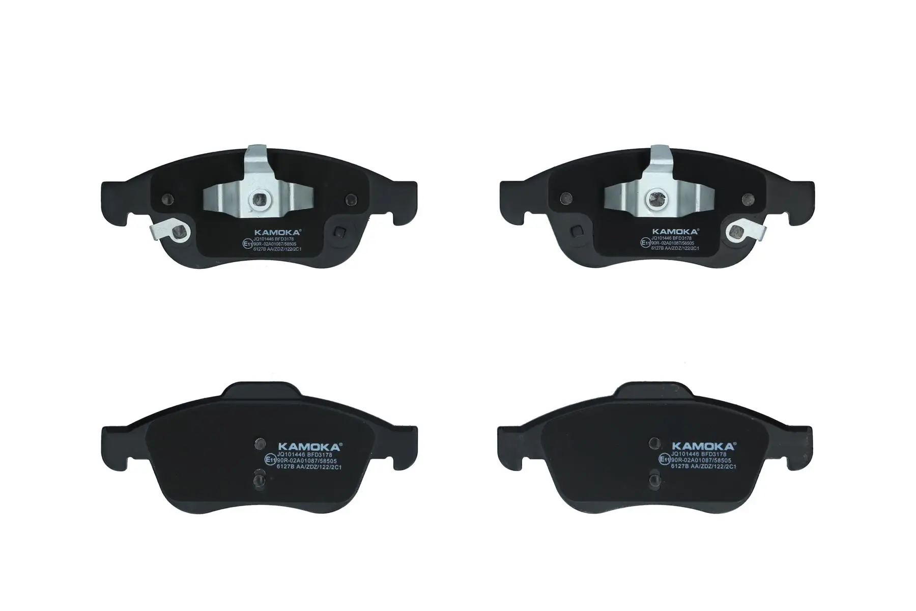 Bremsbelagsatz, Scheibenbremse Vorderachse KAMOKA JQ101446