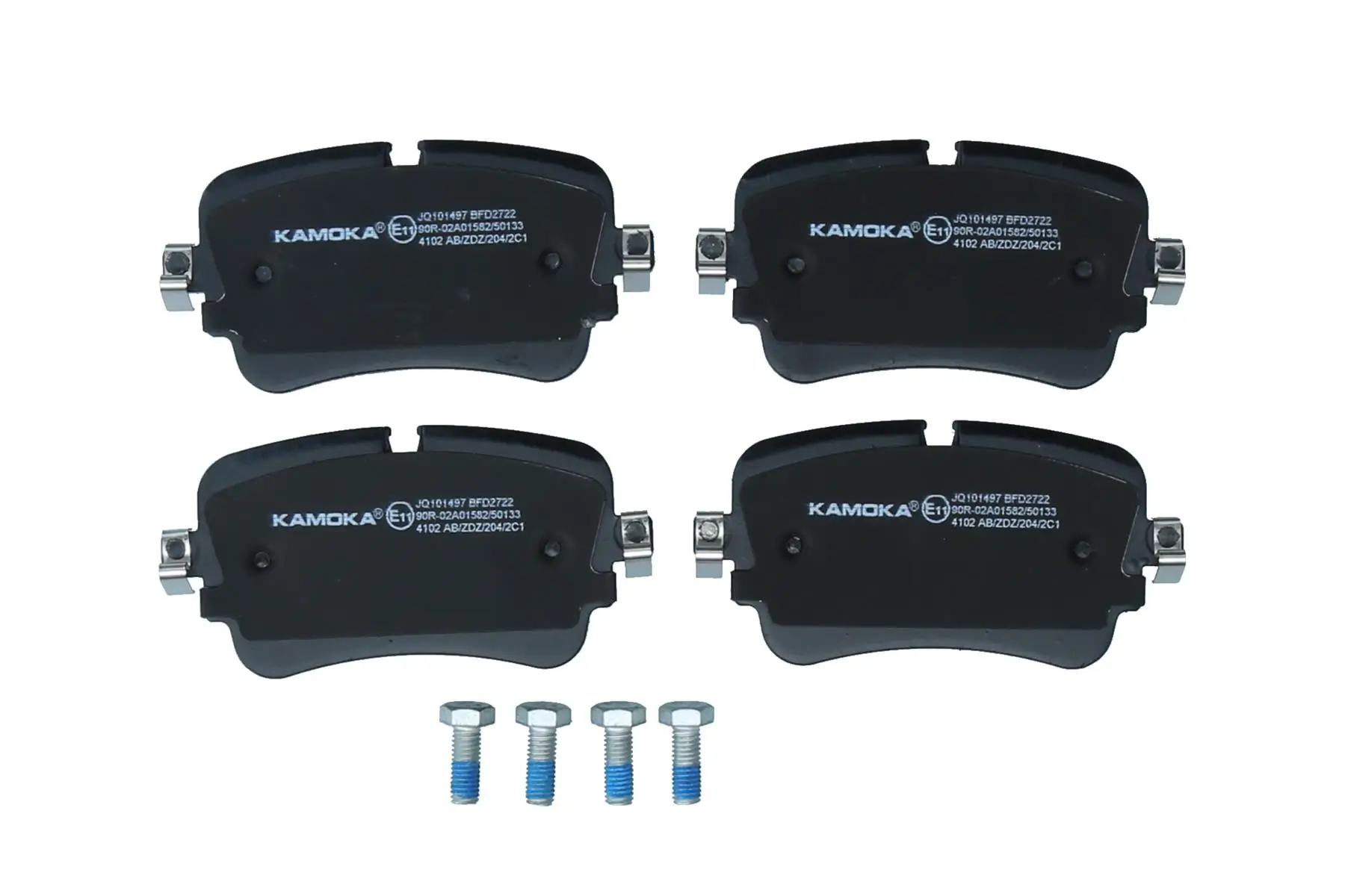 Bremsbelagsatz, Scheibenbremse Hinterachse KAMOKA JQ101497