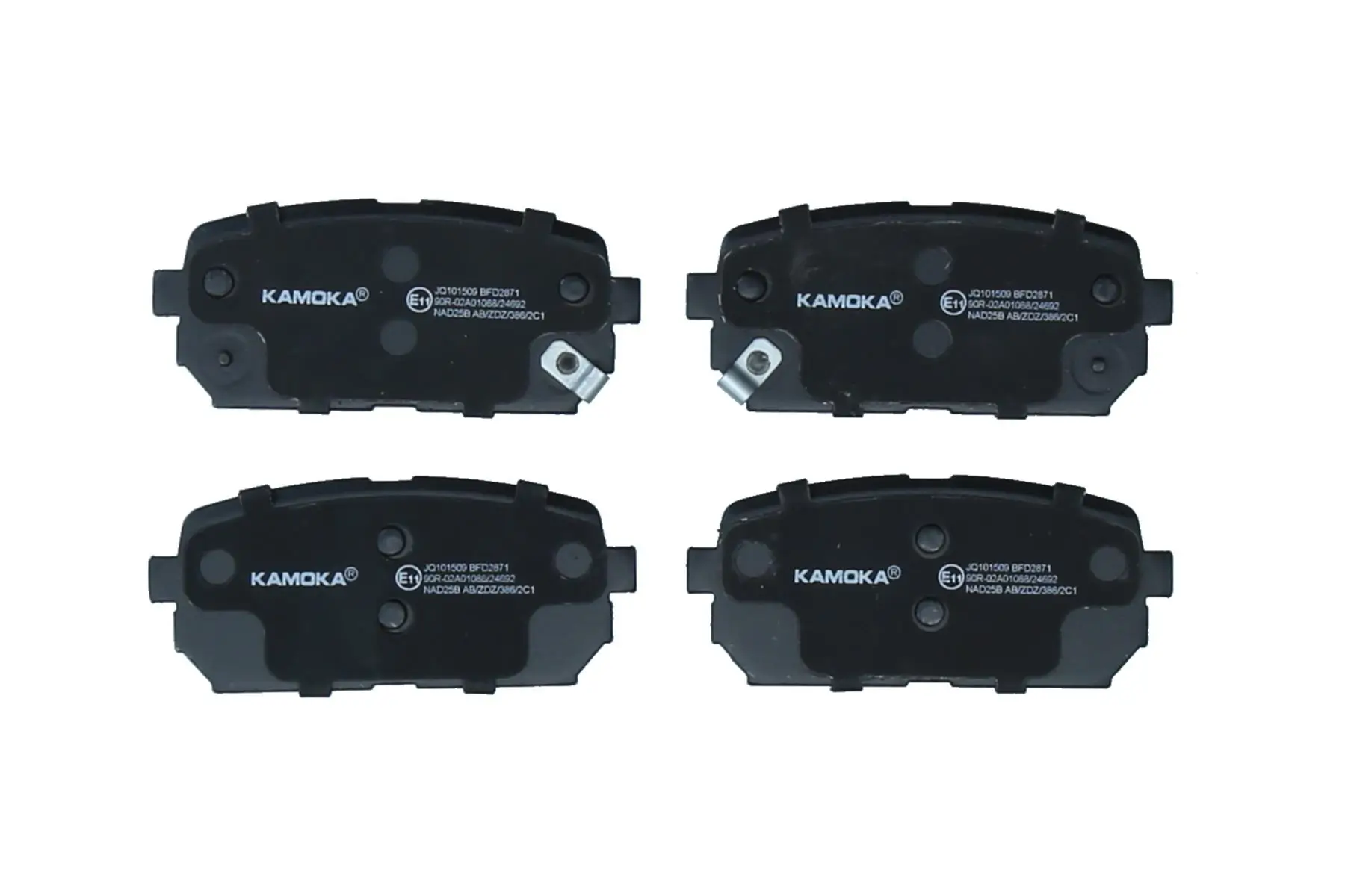 Bremsbelagsatz, Scheibenbremse Hinterachse KAMOKA JQ101509