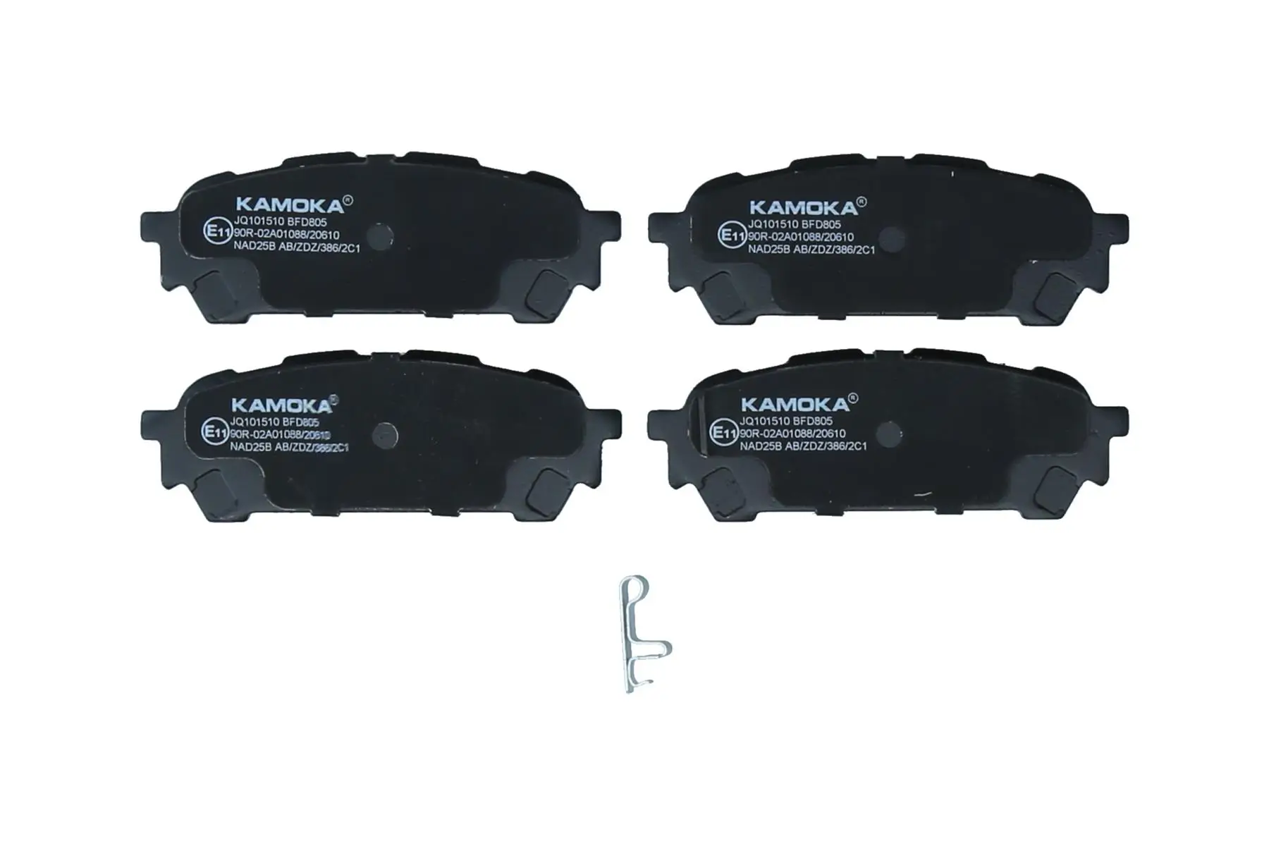 Bremsbelagsatz, Scheibenbremse Hinterachse KAMOKA JQ101510