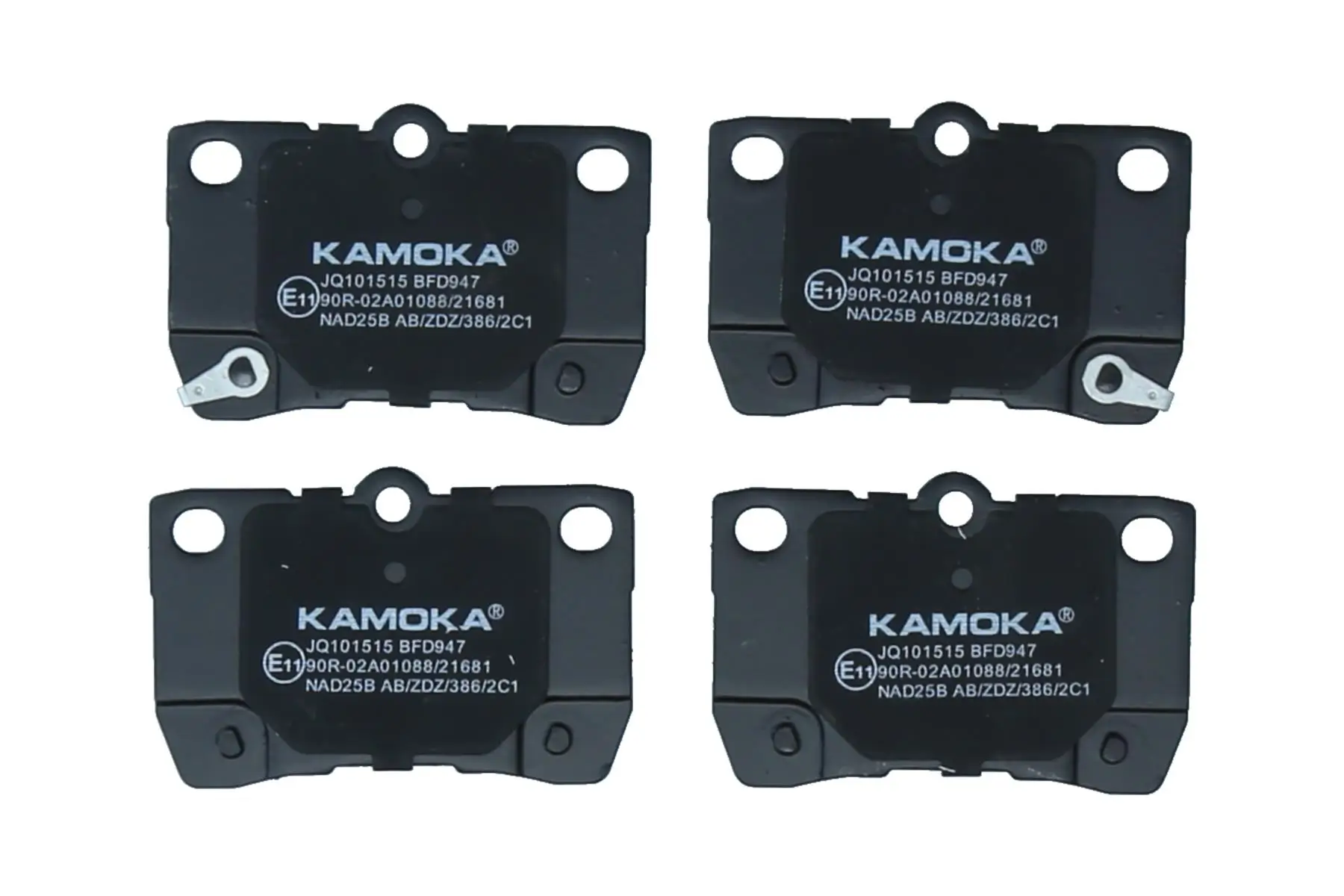 Bremsbelagsatz, Scheibenbremse Hinterachse KAMOKA JQ101515