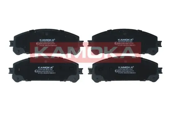 Bremsbelagsatz, Scheibenbremse Vorderachse KAMOKA JQ101525 Bild Bremsbelagsatz, Scheibenbremse Vorderachse KAMOKA JQ101525