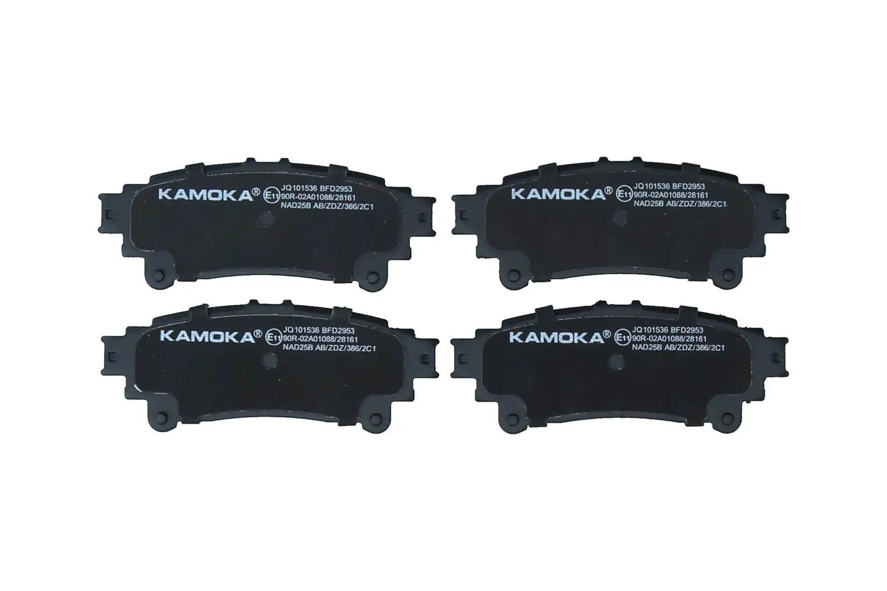 Bremsbelagsatz, Scheibenbremse Hinterachse KAMOKA JQ101536