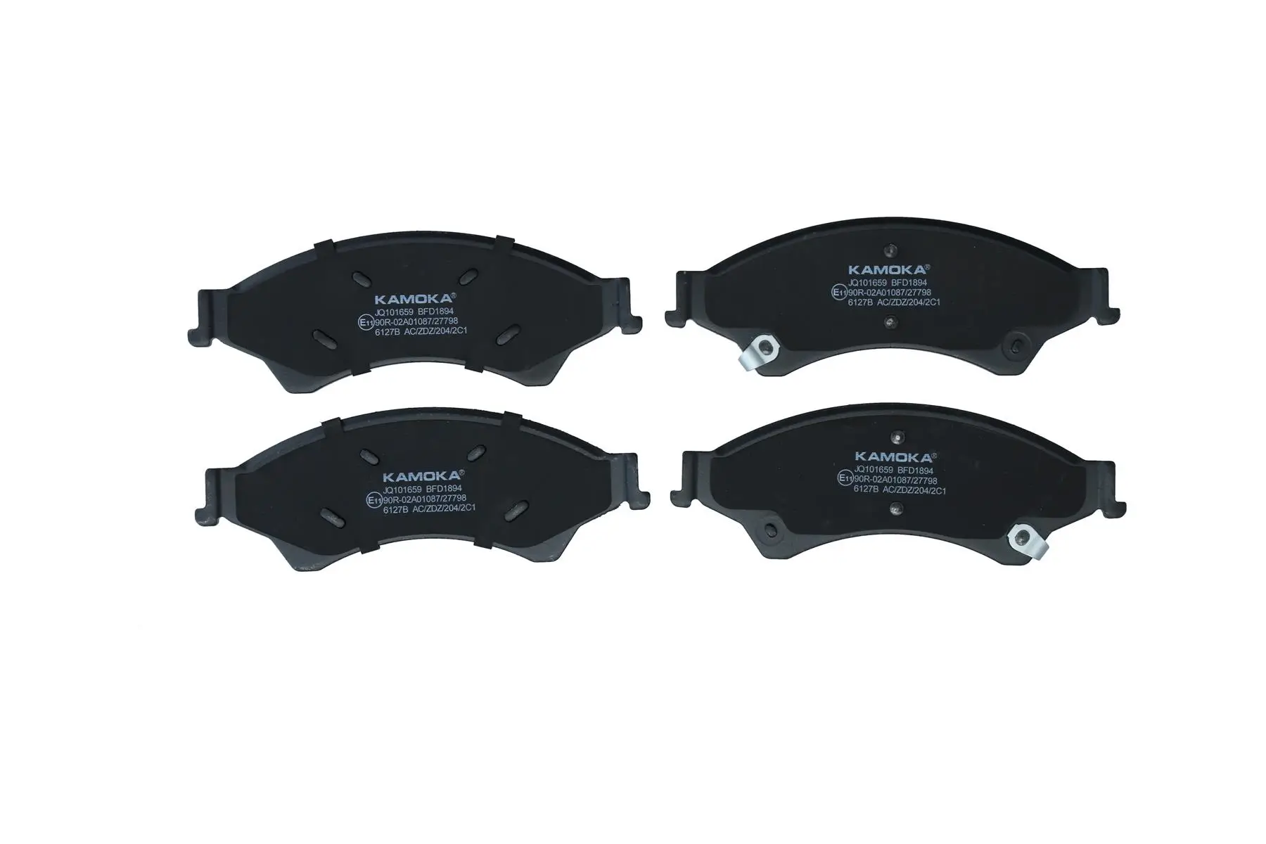 Bremsbelagsatz, Scheibenbremse Vorderachse KAMOKA JQ101659