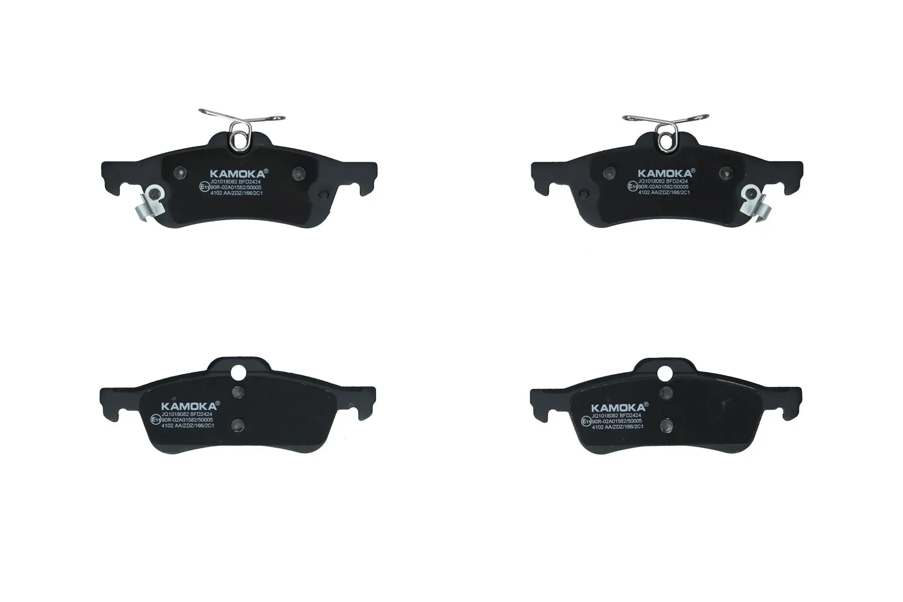 Bremsbelagsatz, Scheibenbremse Hinterachse KAMOKA JQ1018082