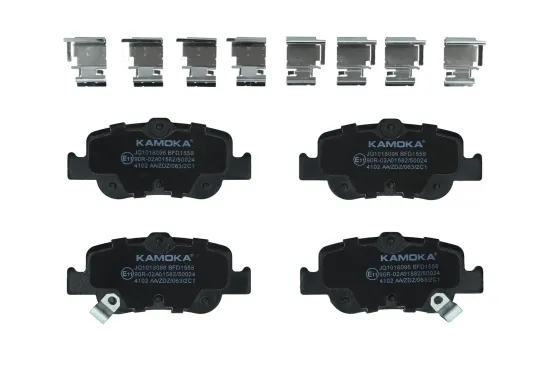 Bremsbelagsatz, Scheibenbremse Hinterachse KAMOKA JQ1018096 Bild Bremsbelagsatz, Scheibenbremse Hinterachse KAMOKA JQ1018096