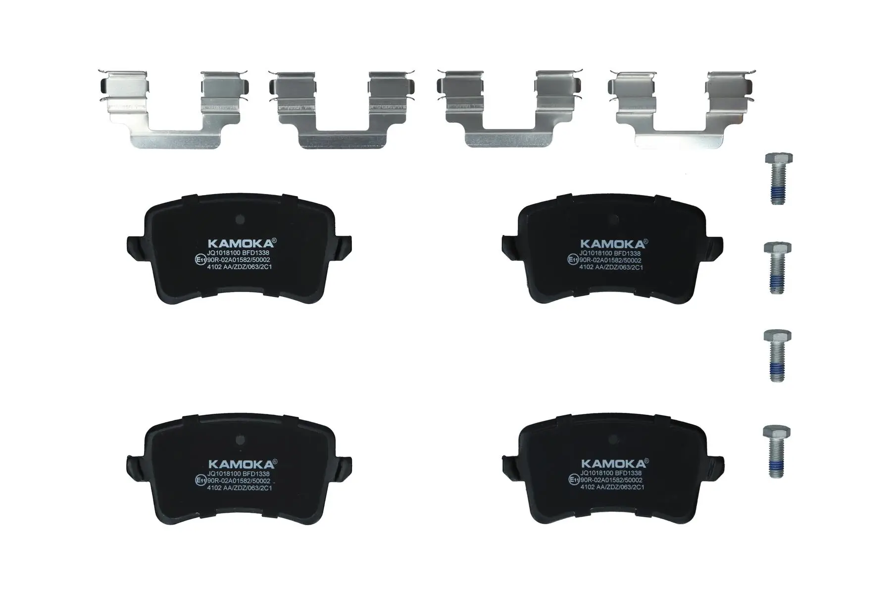 Bremsbelagsatz, Scheibenbremse Hinterachse KAMOKA JQ1018100