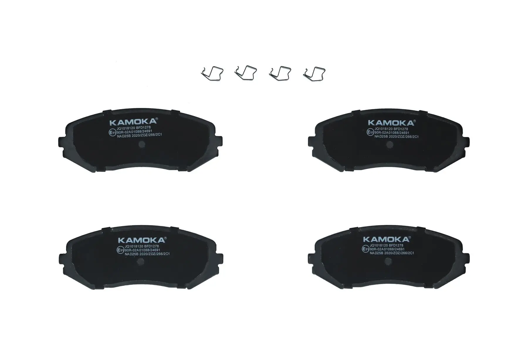 Bremsbelagsatz, Scheibenbremse Vorderachse KAMOKA JQ1018120