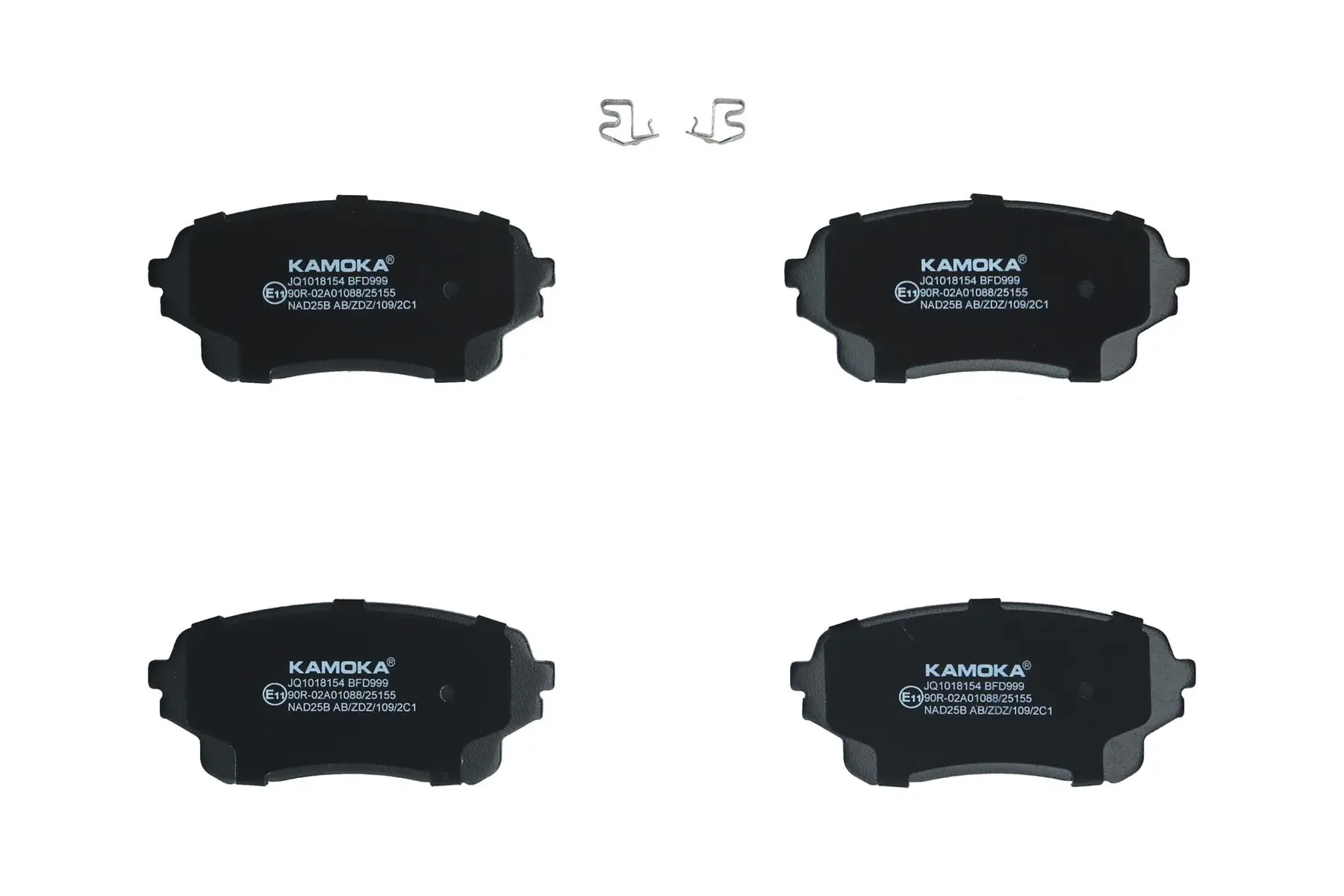 Bremsbelagsatz, Scheibenbremse Vorderachse KAMOKA JQ1018154
