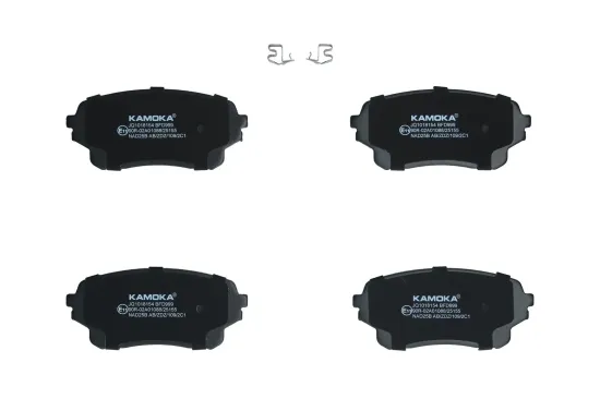 Bremsbelagsatz, Scheibenbremse Vorderachse KAMOKA JQ1018154 Bild Bremsbelagsatz, Scheibenbremse Vorderachse KAMOKA JQ1018154