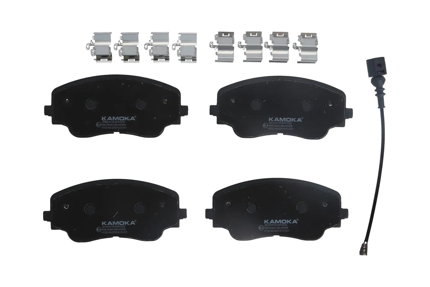Bremsbelagsatz, Scheibenbremse Vorderachse KAMOKA JQ1018156