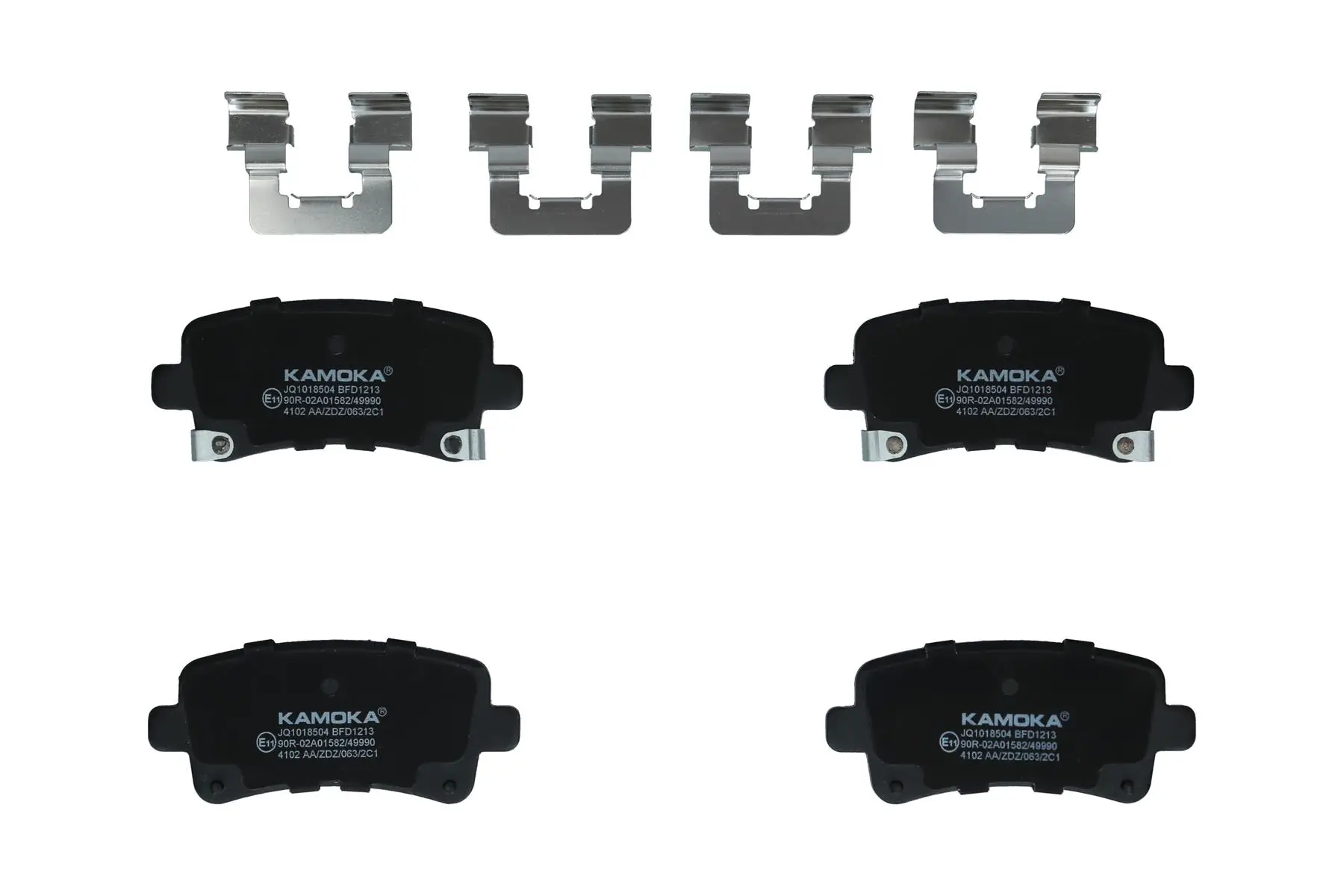 Bremsbelagsatz, Scheibenbremse Hinterachse KAMOKA JQ1018504
