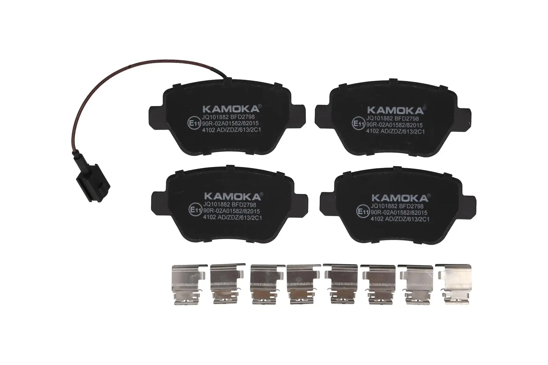 Bremsbelagsatz, Scheibenbremse Hinterachse KAMOKA JQ101882