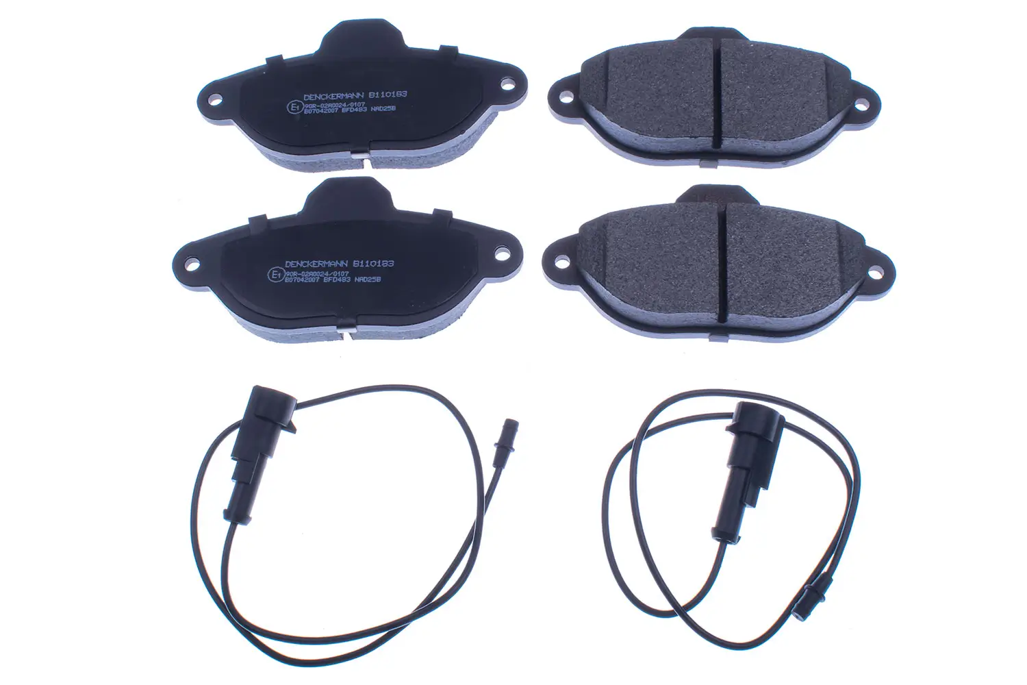 Bremsbelagsatz, Scheibenbremse Vorderachse DENCKERMANN B110183