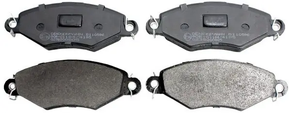 Bremsbelagsatz, Scheibenbremse Vorderachse DENCKERMANN B110596