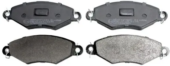 Bremsbelagsatz, Scheibenbremse Vorderachse DENCKERMANN B110596 Bild Bremsbelagsatz, Scheibenbremse Vorderachse DENCKERMANN B110596