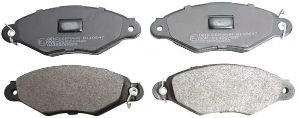 Bremsbelagsatz, Scheibenbremse Vorderachse DENCKERMANN B110647