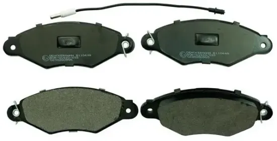 Bremsbelagsatz, Scheibenbremse Vorderachse DENCKERMANN B110648 Bild Bremsbelagsatz, Scheibenbremse Vorderachse DENCKERMANN B110648