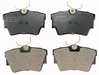 Bremsbelagsatz, Scheibenbremse Hinterachse DENCKERMANN B110870 Bild Bremsbelagsatz, Scheibenbremse Hinterachse DENCKERMANN B110870