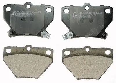 Bremsbelagsatz, Scheibenbremse Hinterachse DENCKERMANN B110871 Bild Bremsbelagsatz, Scheibenbremse Hinterachse DENCKERMANN B110871