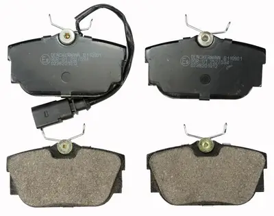 Bremsbelagsatz, Scheibenbremse Hinterachse DENCKERMANN B110901 Bild Bremsbelagsatz, Scheibenbremse Hinterachse DENCKERMANN B110901