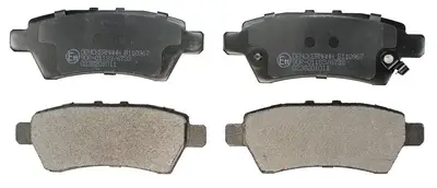Bremsbelagsatz, Scheibenbremse Hinterachse DENCKERMANN B110967 Bild Bremsbelagsatz, Scheibenbremse Hinterachse DENCKERMANN B110967