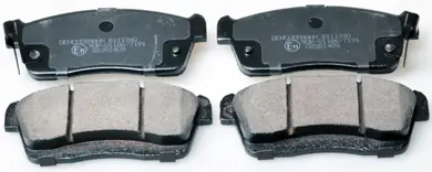 Bremsbelagsatz, Scheibenbremse Vorderachse DENCKERMANN B111240 Bild Bremsbelagsatz, Scheibenbremse Vorderachse DENCKERMANN B111240