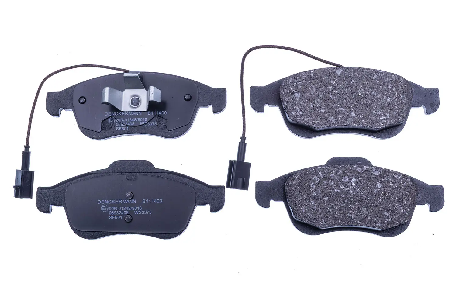 Bremsbelagsatz, Scheibenbremse Vorderachse DENCKERMANN B111400