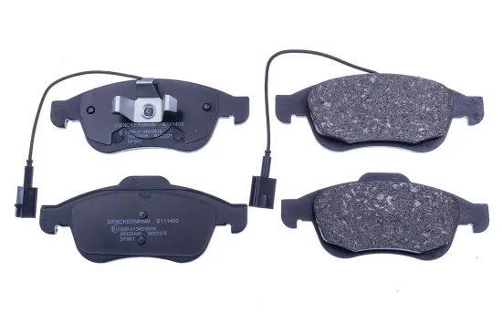 Bremsbelagsatz, Scheibenbremse Vorderachse DENCKERMANN B111400 Bild Bremsbelagsatz, Scheibenbremse Vorderachse DENCKERMANN B111400
