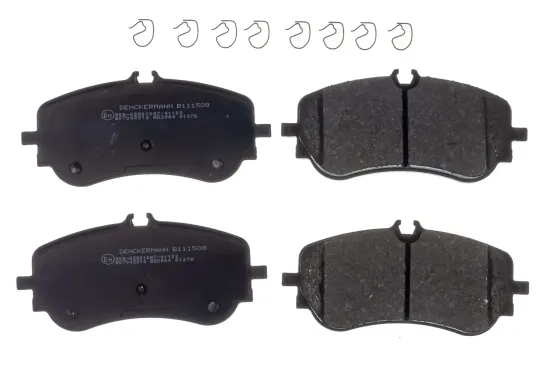 Bremsbelagsatz, Scheibenbremse Hinterachse DENCKERMANN B111508 Bild Bremsbelagsatz, Scheibenbremse Hinterachse DENCKERMANN B111508