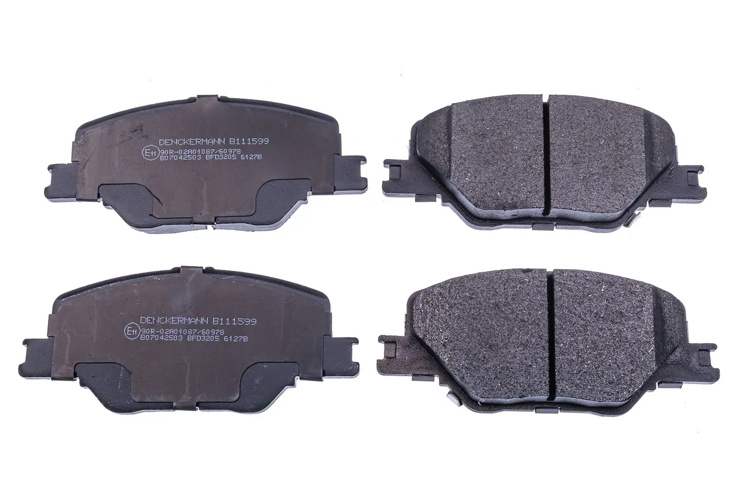 Bremsbelagsatz, Scheibenbremse Vorderachse DENCKERMANN B111599