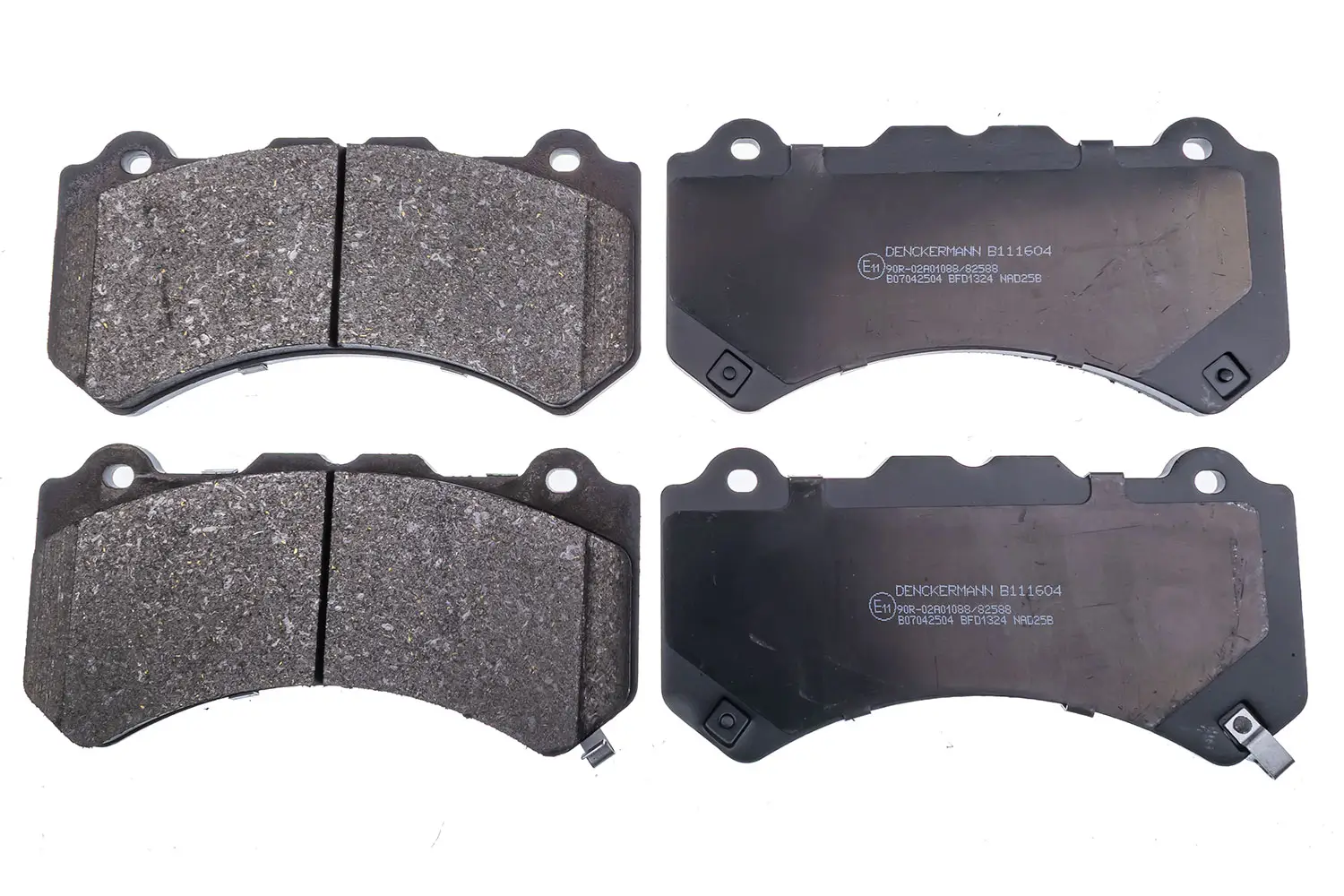 Bremsbelagsatz, Scheibenbremse Vorderachse DENCKERMANN B111604