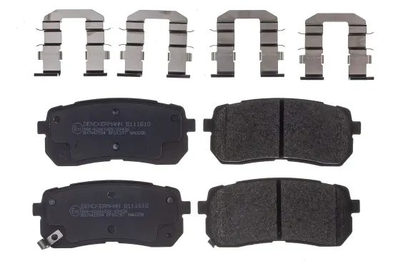 Bremsbelagsatz, Scheibenbremse Hinterachse DENCKERMANN B111610 Bild Bremsbelagsatz, Scheibenbremse Hinterachse DENCKERMANN B111610