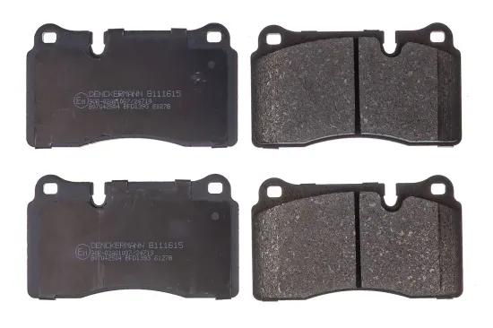 Bremsbelagsatz, Scheibenbremse Vorderachse DENCKERMANN B111615 Bild Bremsbelagsatz, Scheibenbremse Vorderachse DENCKERMANN B111615