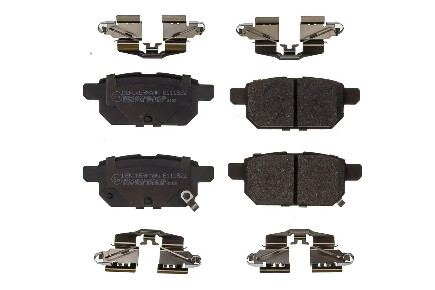Bremsbelagsatz, Scheibenbremse Hinterachse DENCKERMANN B111622