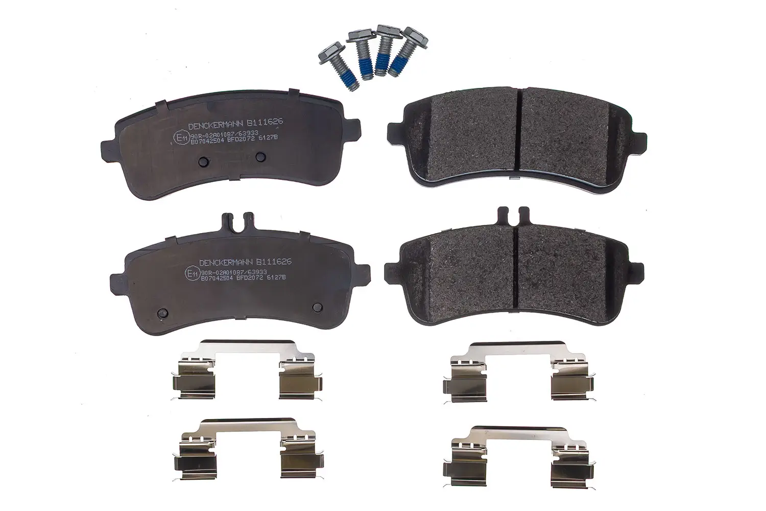 Bremsbelagsatz, Scheibenbremse Hinterachse DENCKERMANN B111626